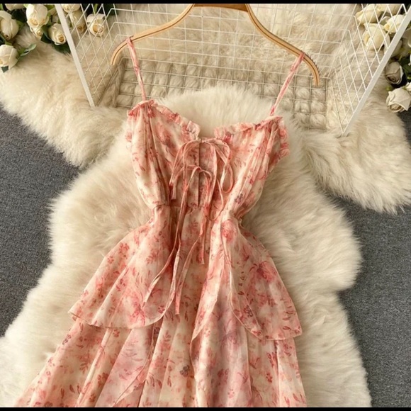 Chiffon Floral Dress - Picture 3 of 13